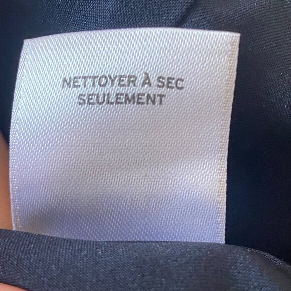 Olivia Polermo Chelsea28 Womens Navy Belted Wide Leg Wool Blend Palazzo Pants 0 - Picture 8 of 9